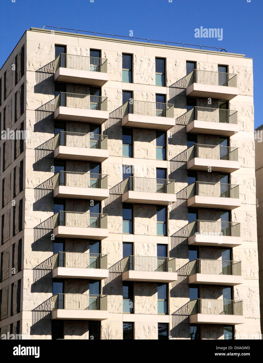 New flats East Village Olympic Park Stratford London Stock Photo Alamy
