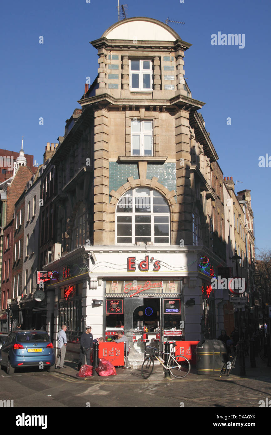 Ed's Easy Diner Soho London Stock Photo - Alamy