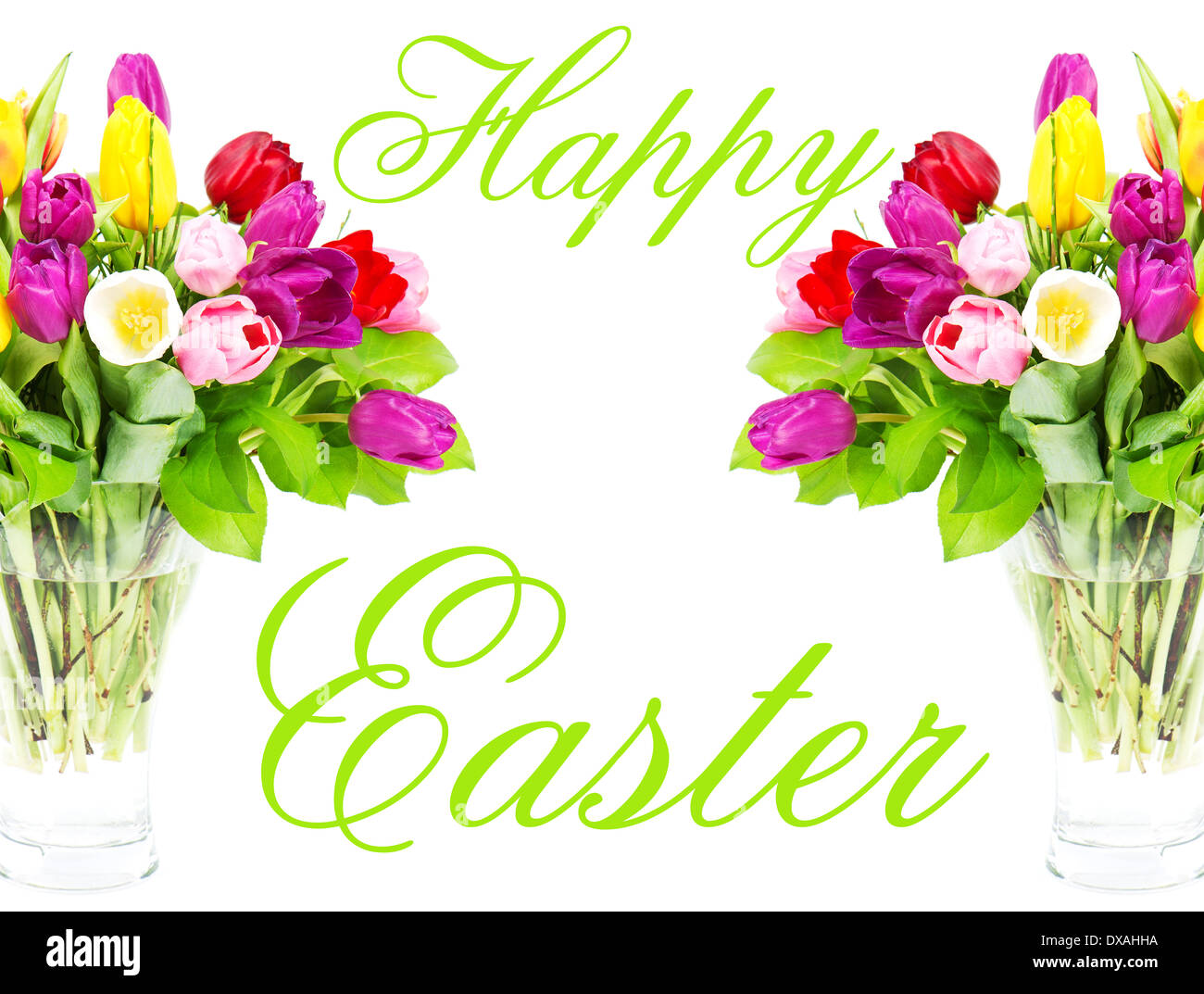 colorful bouquet of fresh tulip flowers Stock Photo - Alamy