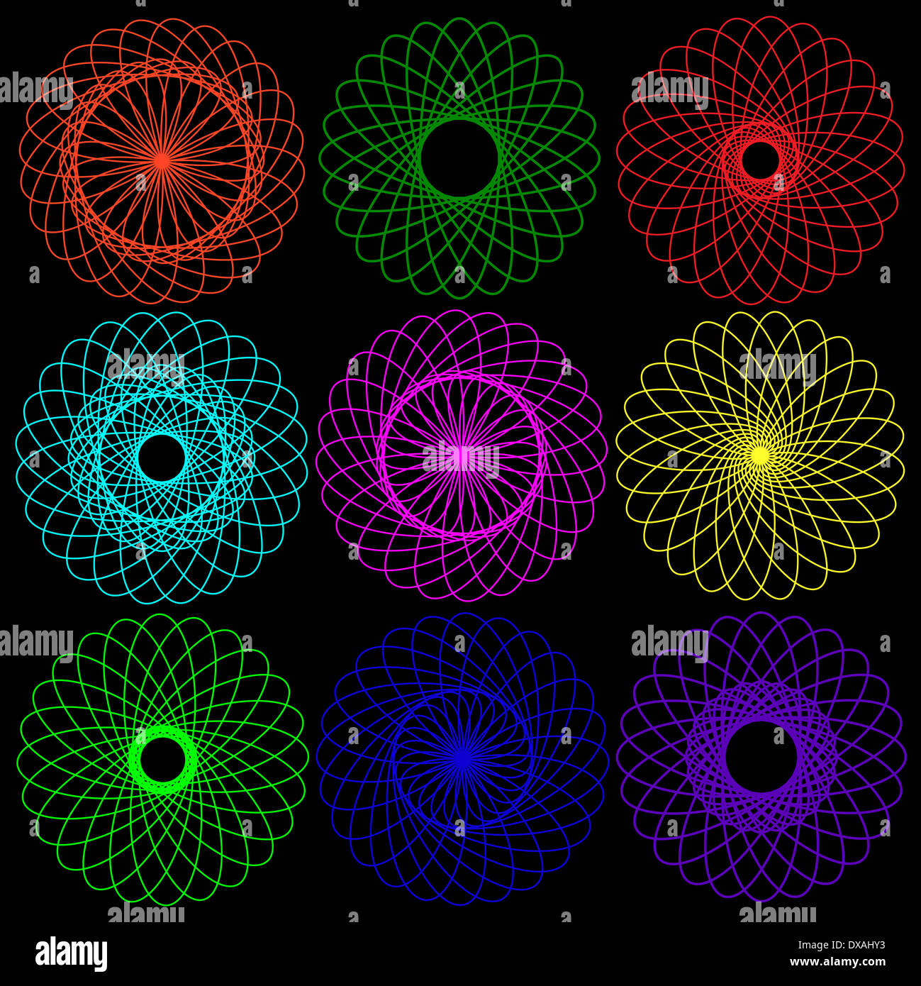 Spirograph art hi-res stock photography and images - Alamy