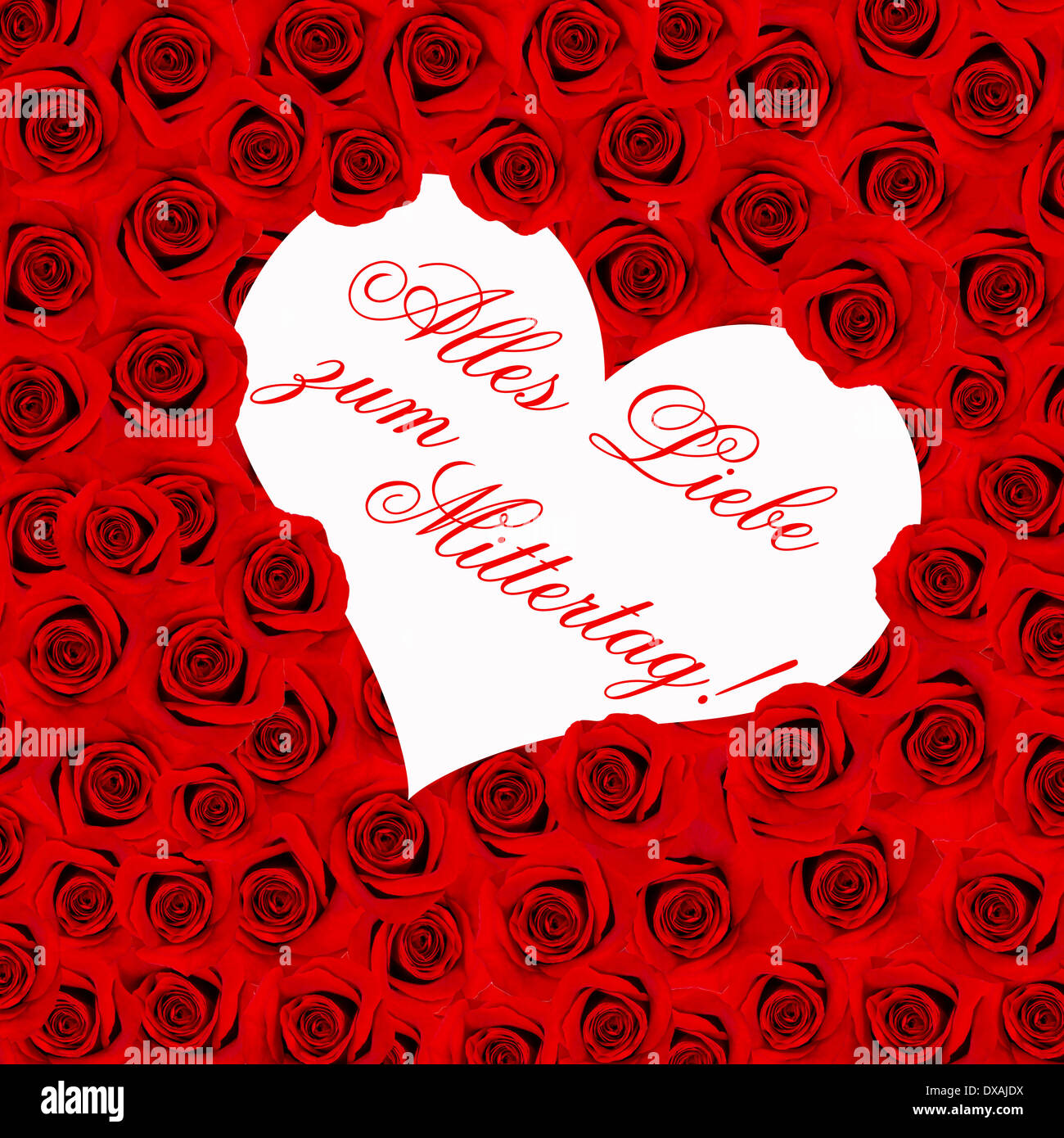 Red Roses Happy Mothers Day Card Concept Germany Stock Photo Alamy