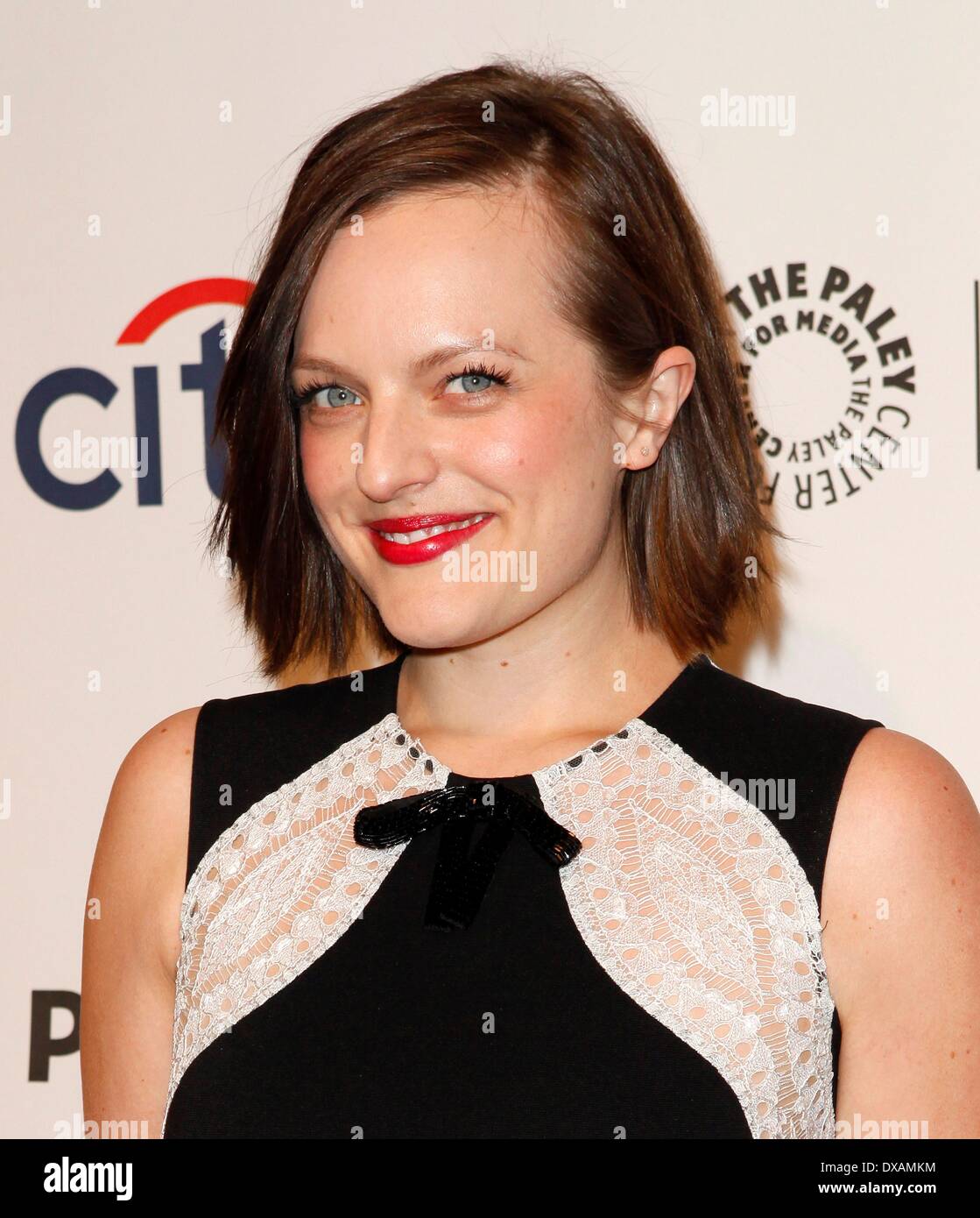 Los Angeles, CA, USA. 21st Mar, 2014. Elisabeth Moss at arrivals for