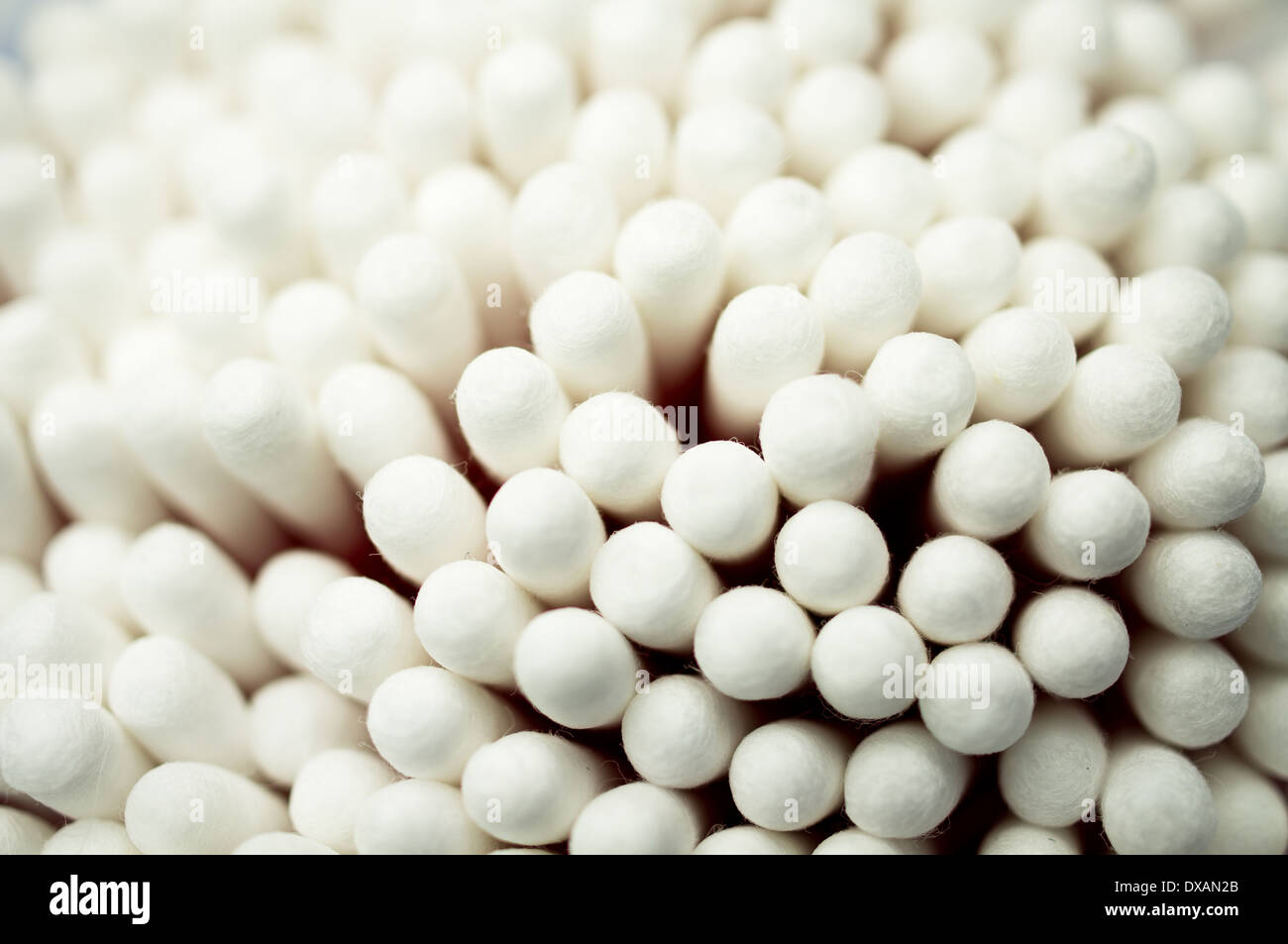 Cotton buds in the package close up Stock Photo