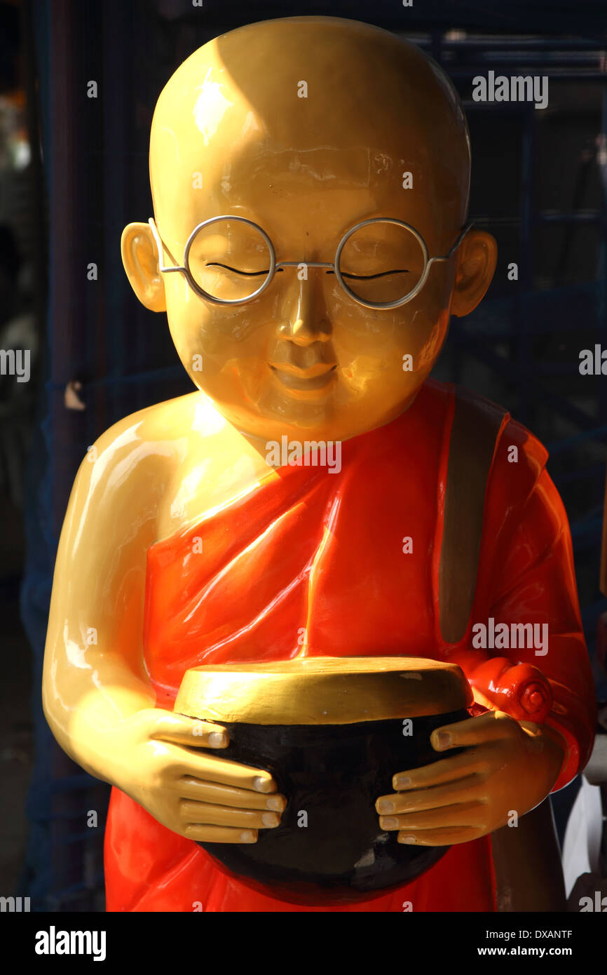 A Buddhist monk statue Stock Photo Alamy