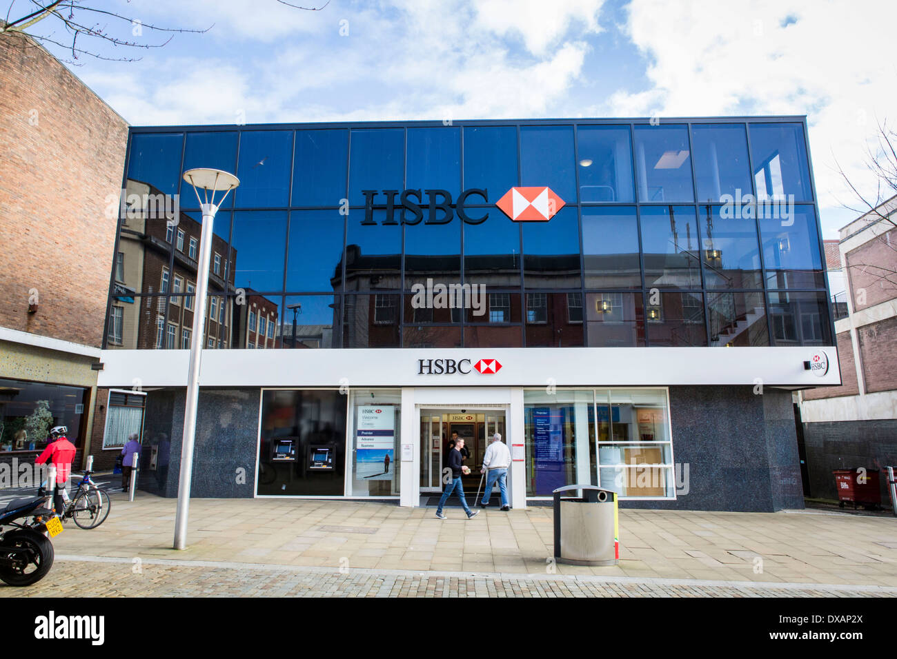 HSBC bank branch. Stock Photo