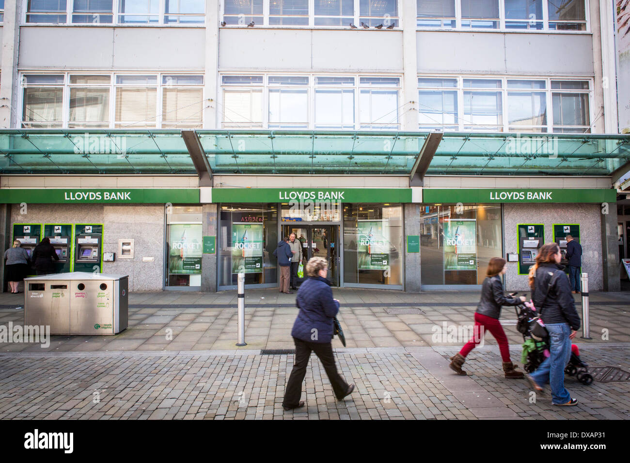 Lloyds bank branch n Swansea Stock Photo