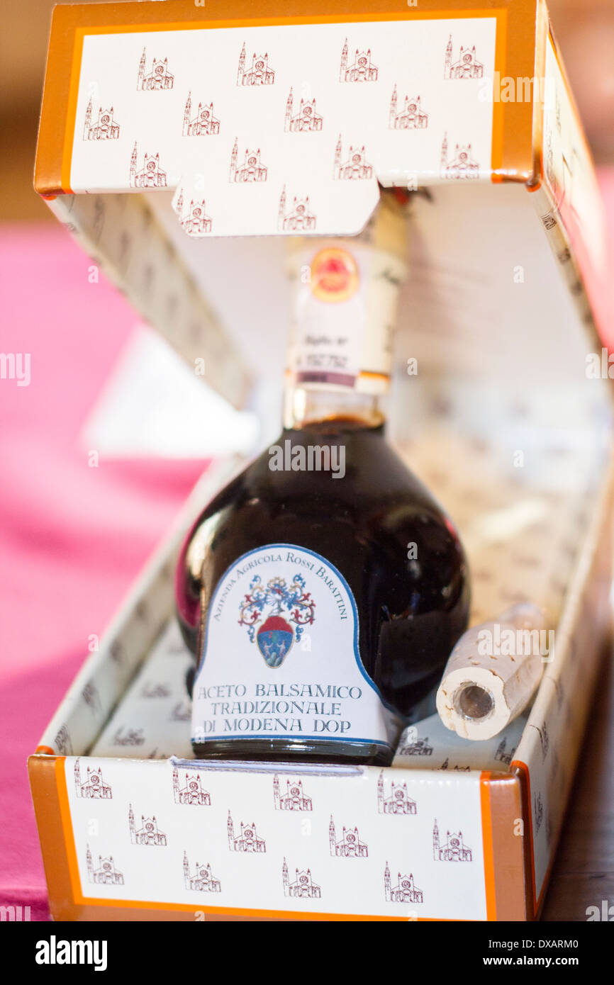 Balsamic vinegar producer, Modena, Emilia Romagna, Italy Stock Photo