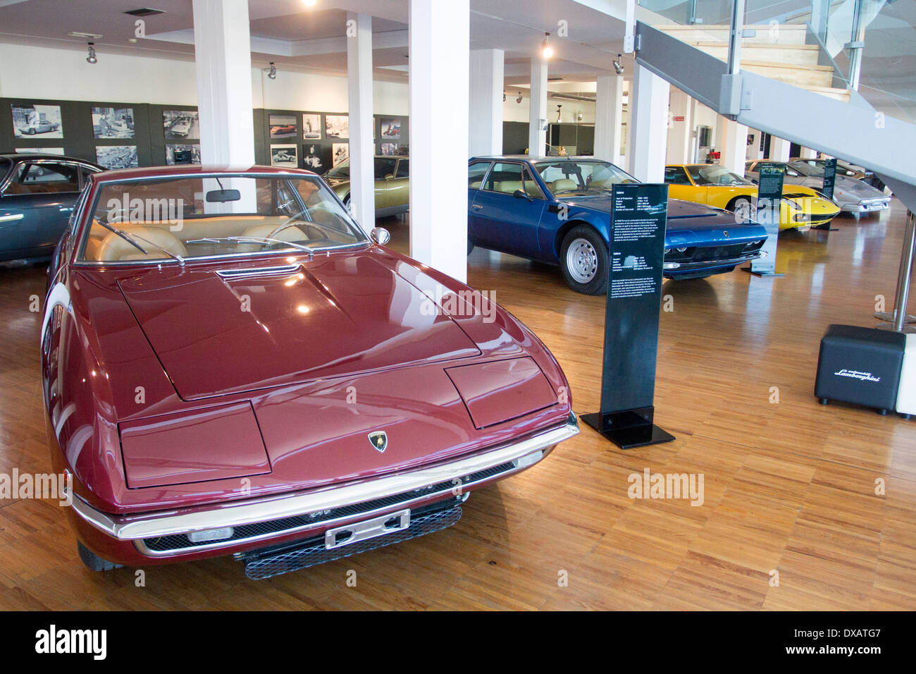 Lamborghini Museum, Bologna, Emilia Romagna, Italy Stock Photo