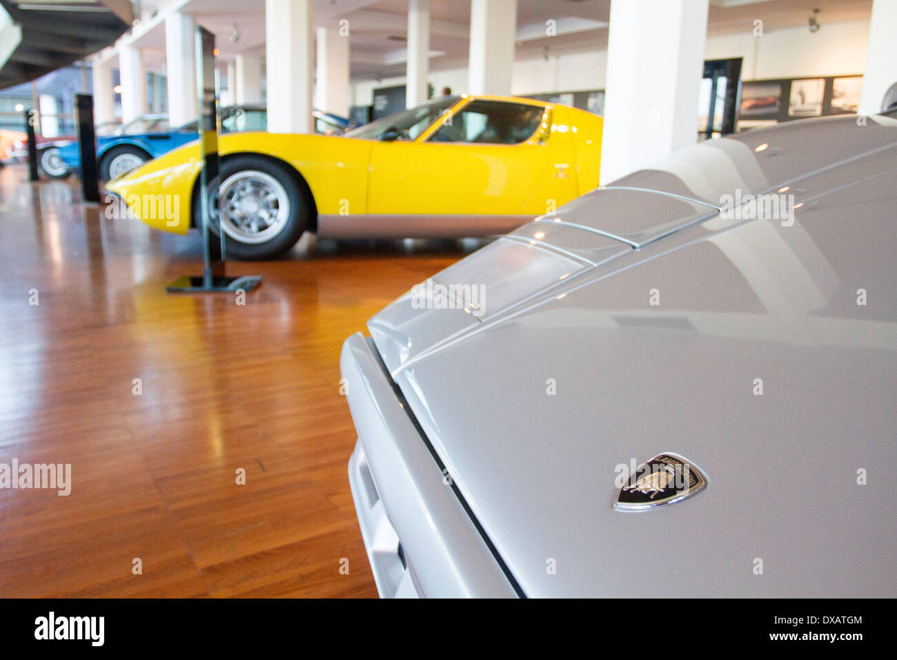 Lamborghini Museum, Bologna, Emilia Romagna, Italy Stock Photo