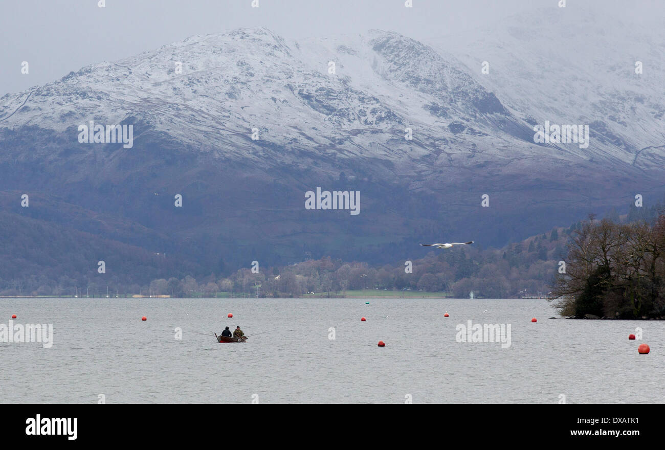 Char fishermen on lake windermere hires stock photography and images