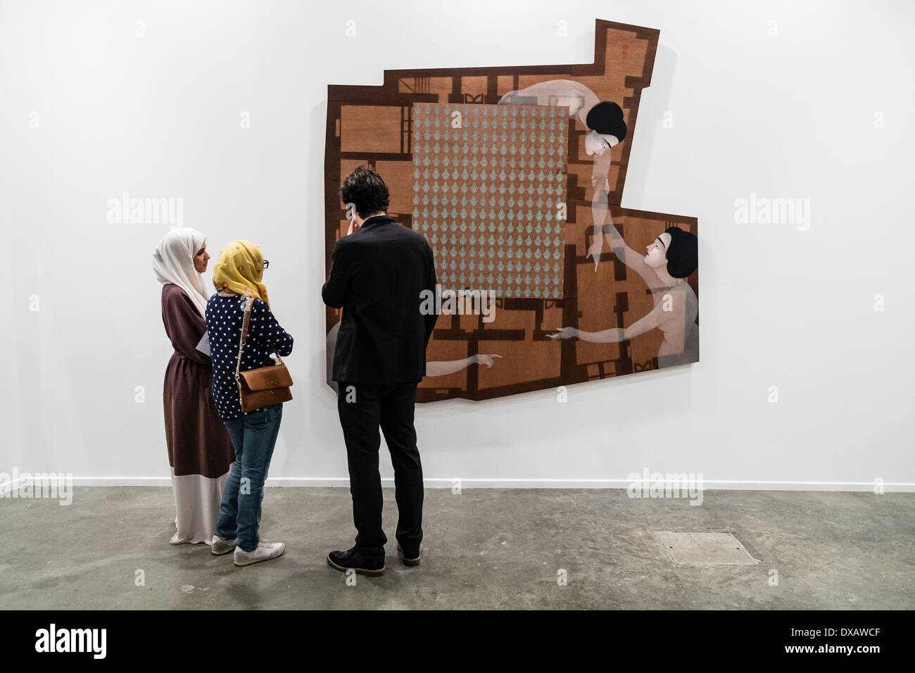 Dubai art exhibition hi-res stock photography and images - Alamy