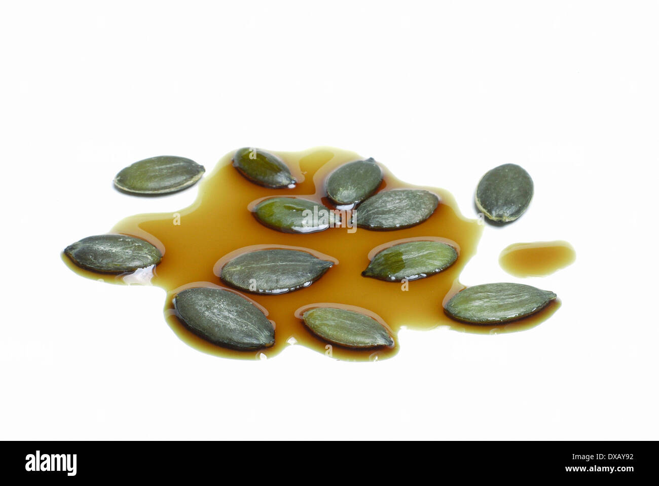 Pumpkin seed oil Stock Photo - Alamy