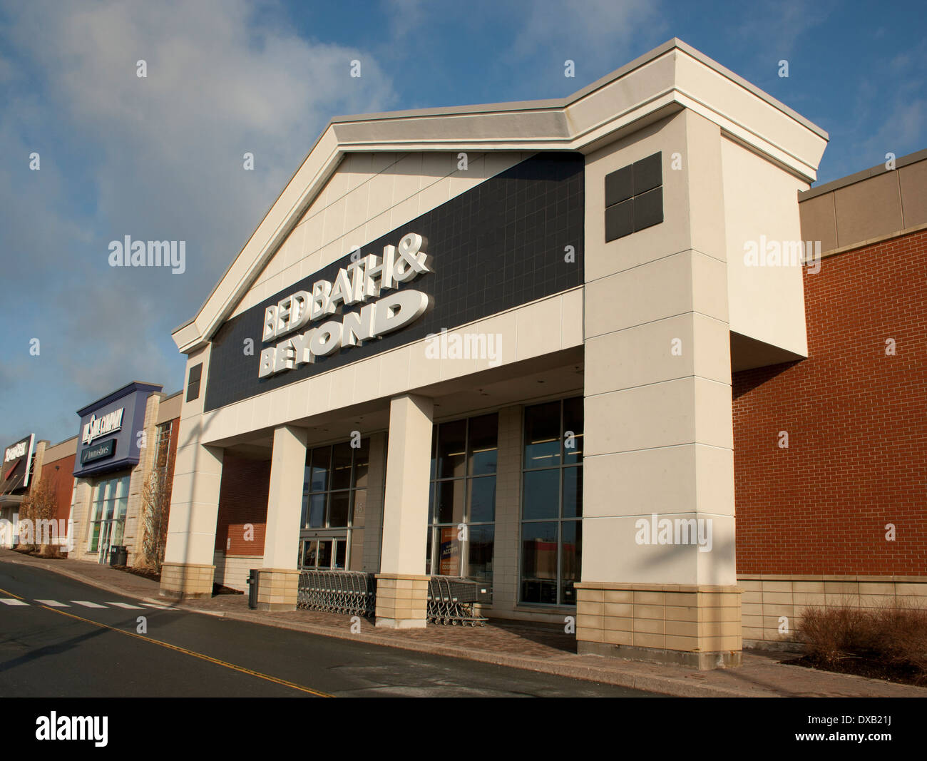 Bed Bath & Beyond storefront at Dartmouth crossing, Nova Scotia Stock
