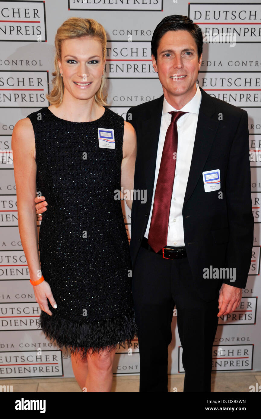 Maria Hfl-Riesch And Husband Marcus Hoefl Riesch At The Ceremony