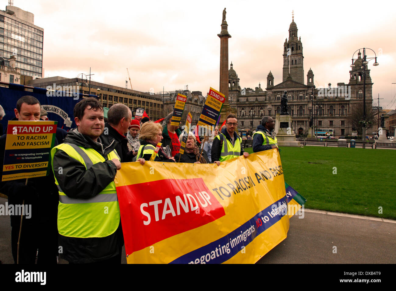 George square demonstration hi-res stock photography and images - Alamy