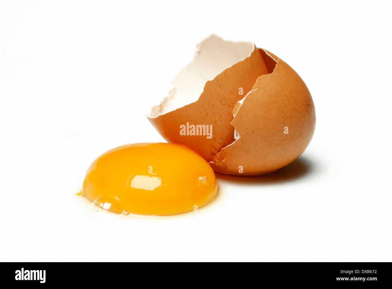 Egg yolk Stock Photo