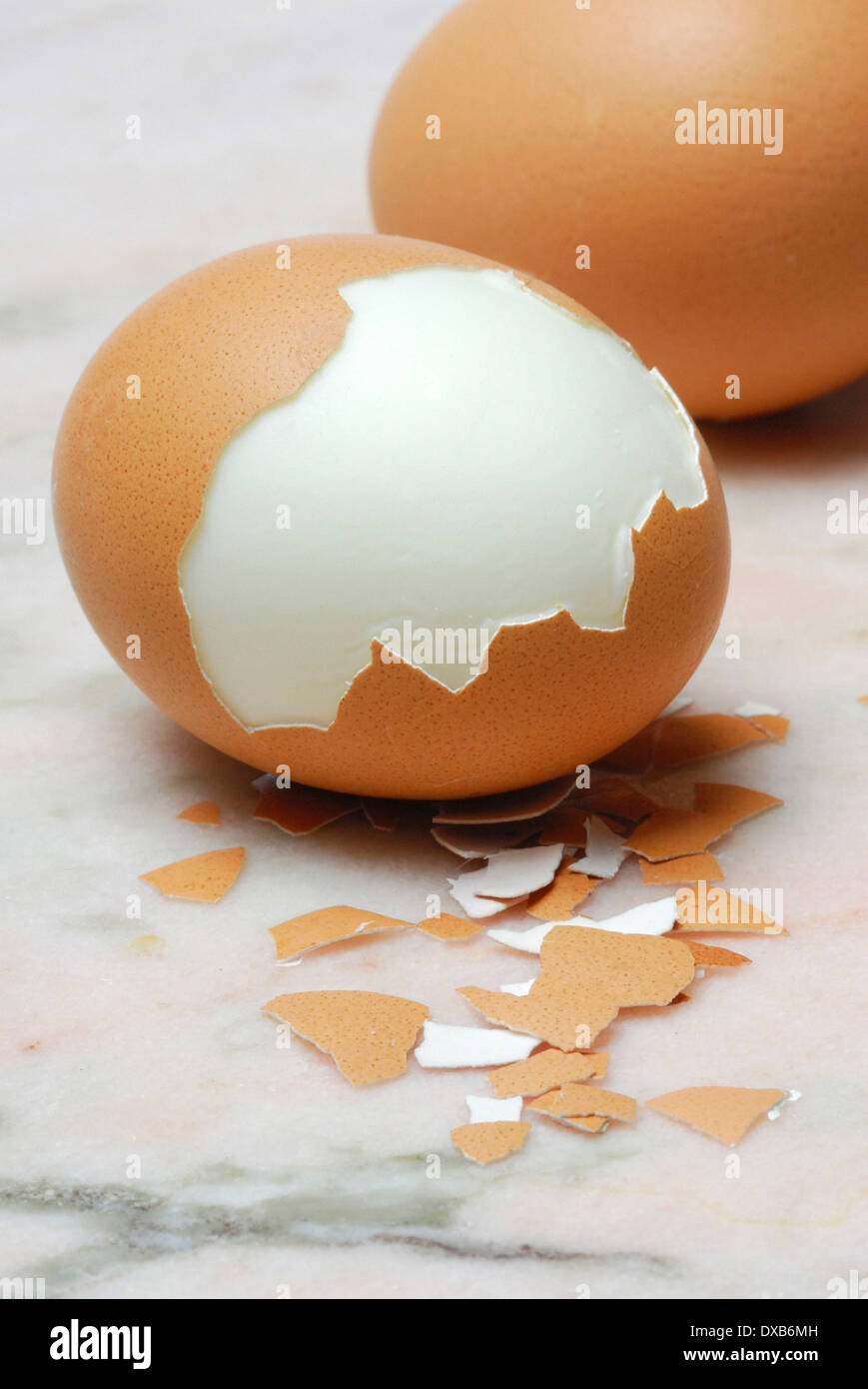 Hard-boiled egg Stock Photo