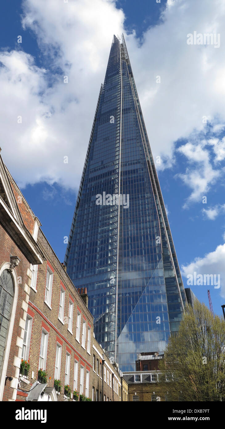 The Shard skyscraper at London Bridge Stock Photo