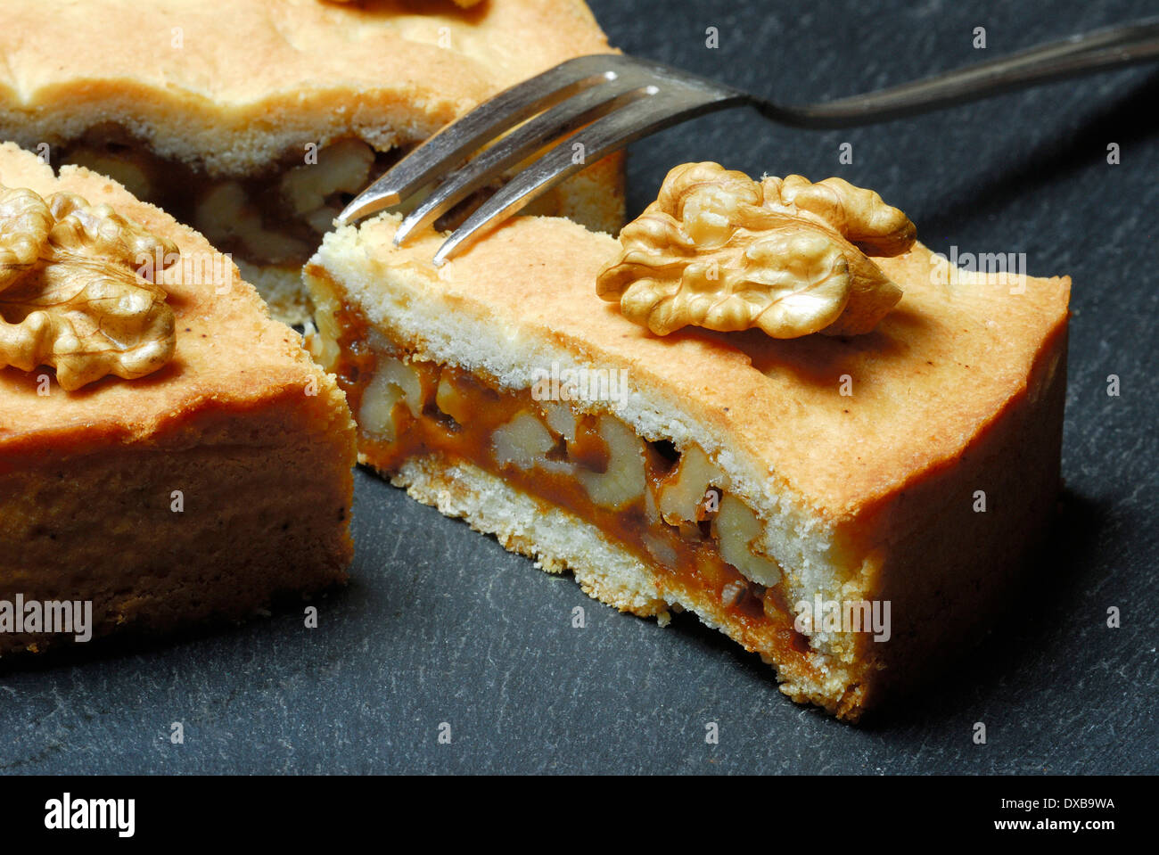 Engadine nut cake Stock Photo