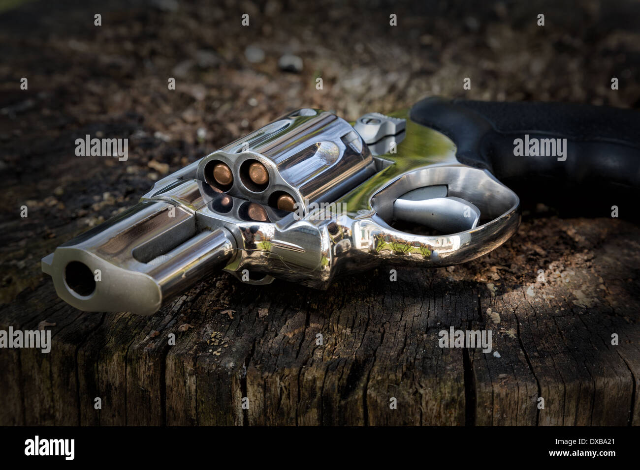 Abandoned revolver Stock Photo