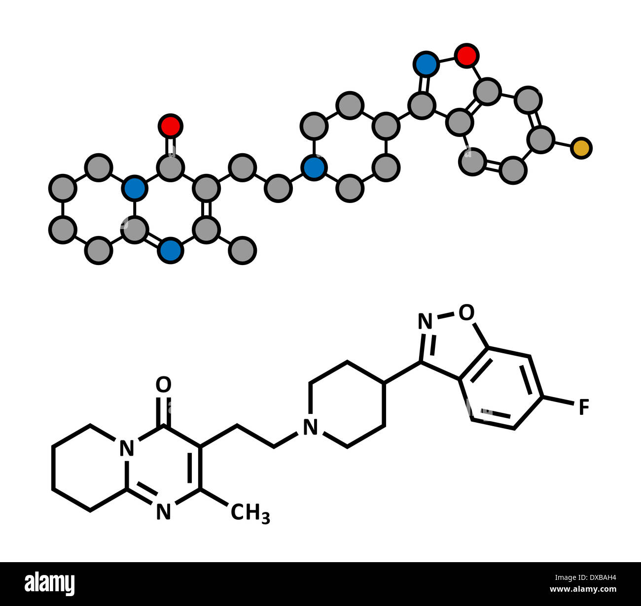 Risperidone Antipsychotic Drug Molecule Used In Treatment Of