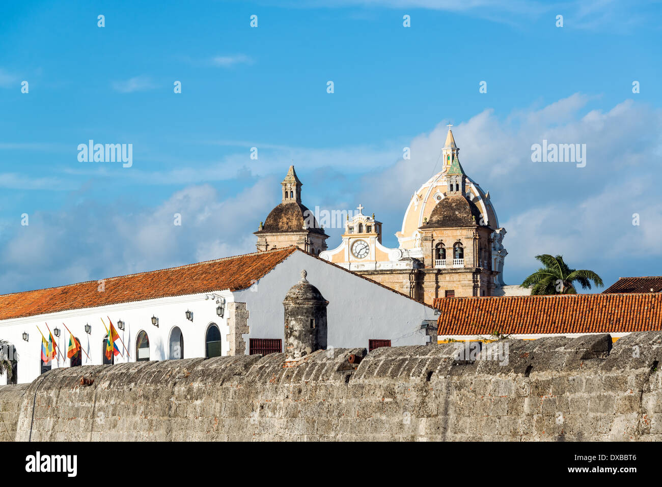 View of the historic center of UNESCO World Heritage site of Cartagena, Colombia Stock Photo