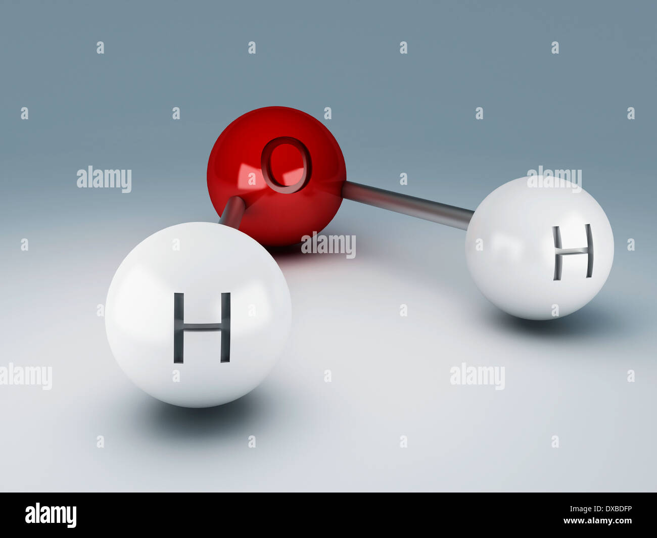 H2o Molecule 3d Illustration Stock Photo Alamy