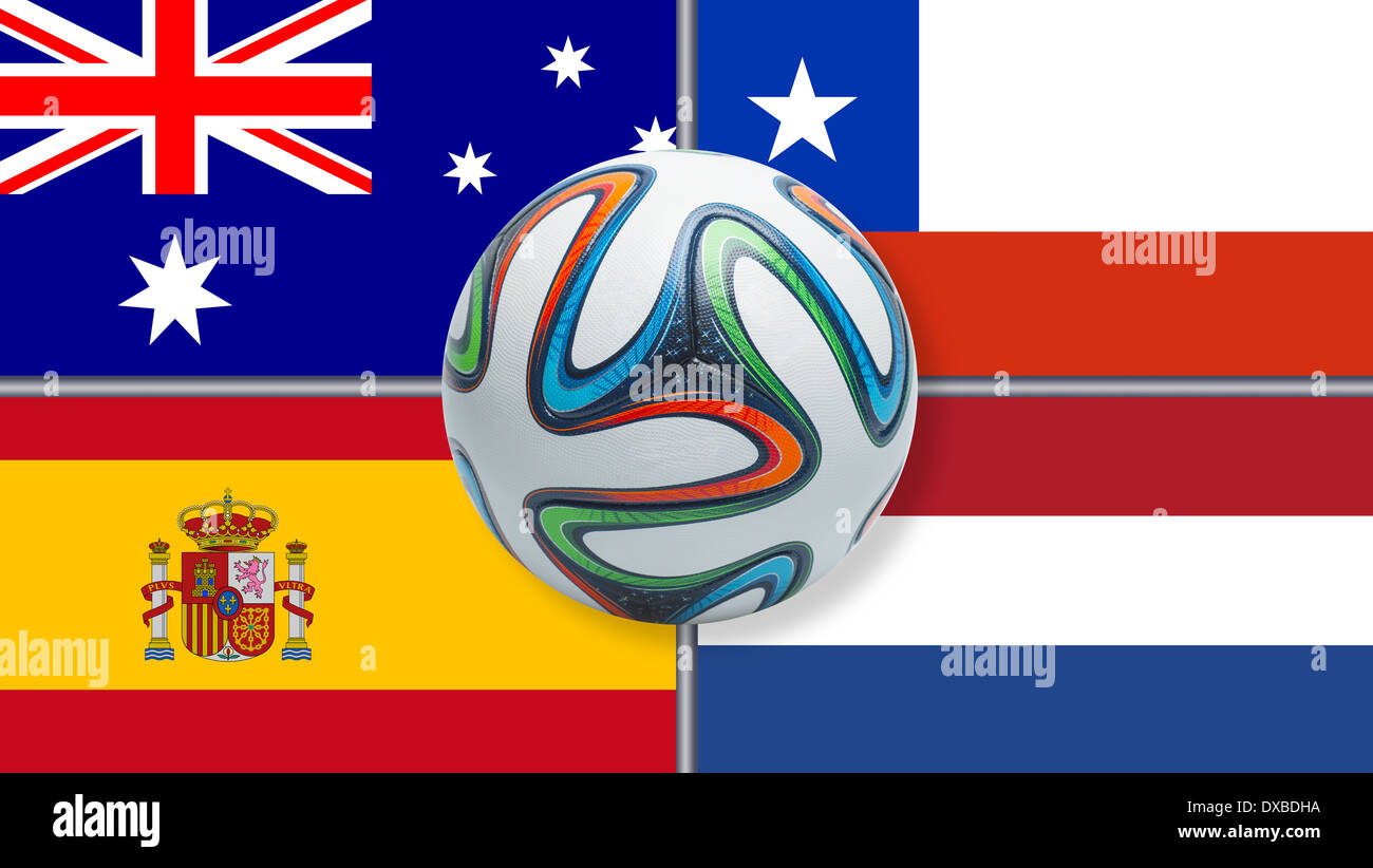 World Cup 2014 Brazil Group B Stock Photo