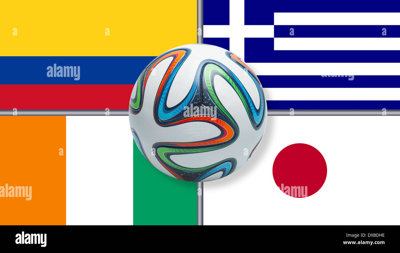 World Cup 2014 Brazil Group C Stock Photo