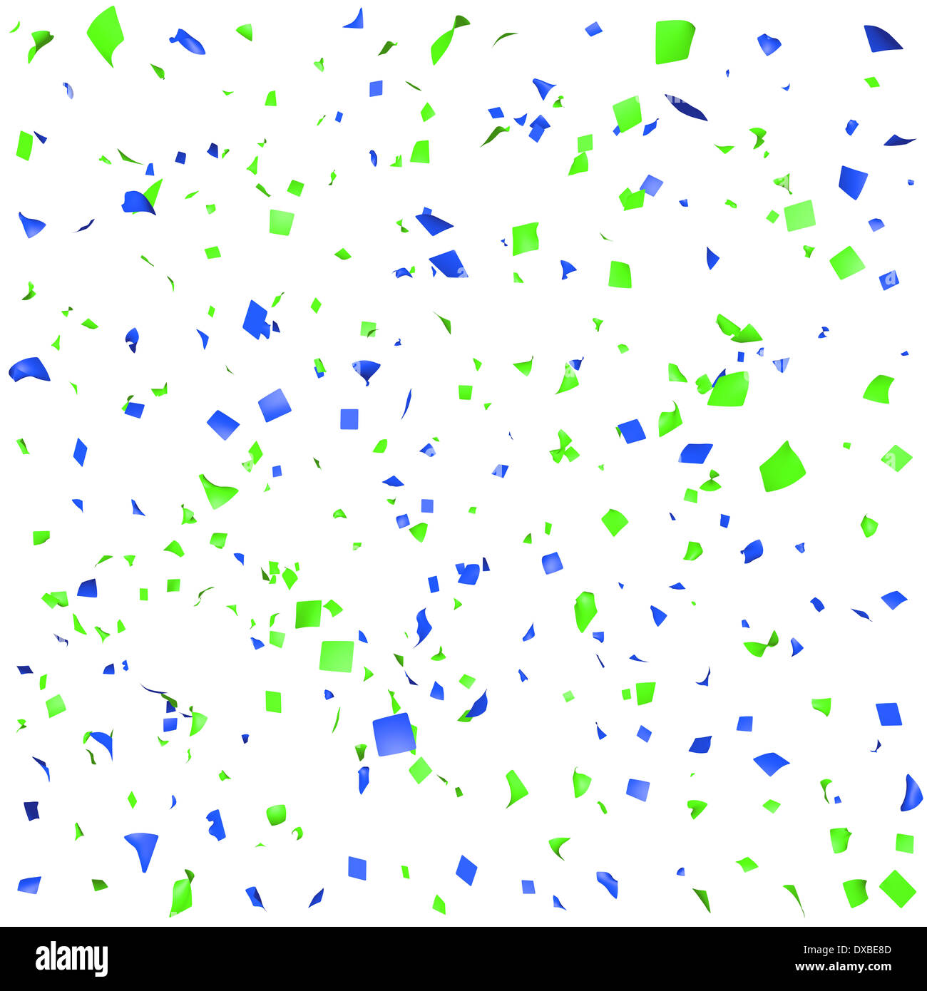 Colored paper in flight isolated on a white background Stock Photo - Alamy