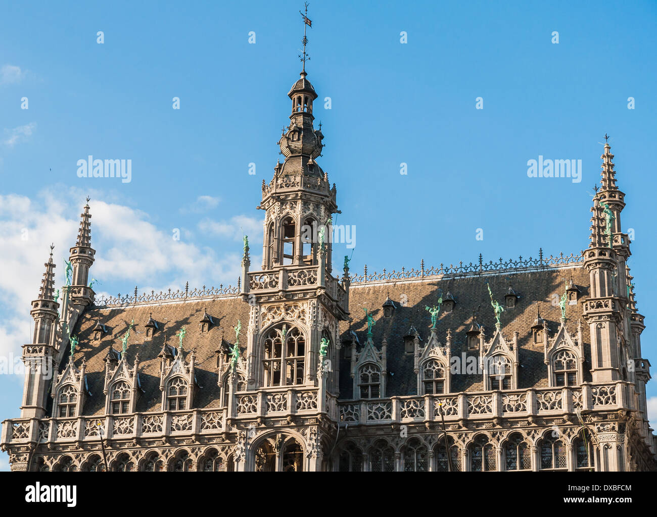 Facade of the Kings House and Museum of the City in Brussels, Belgium Stock Photo