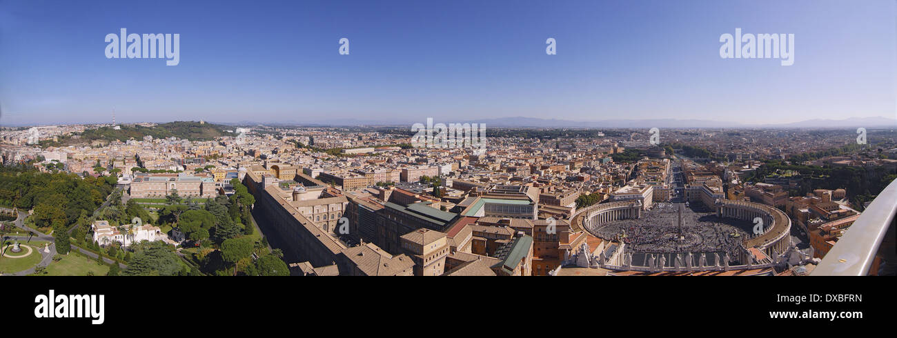 Roma Panoramica Basilica San Pietro  by andrea quercioli Stock Photo