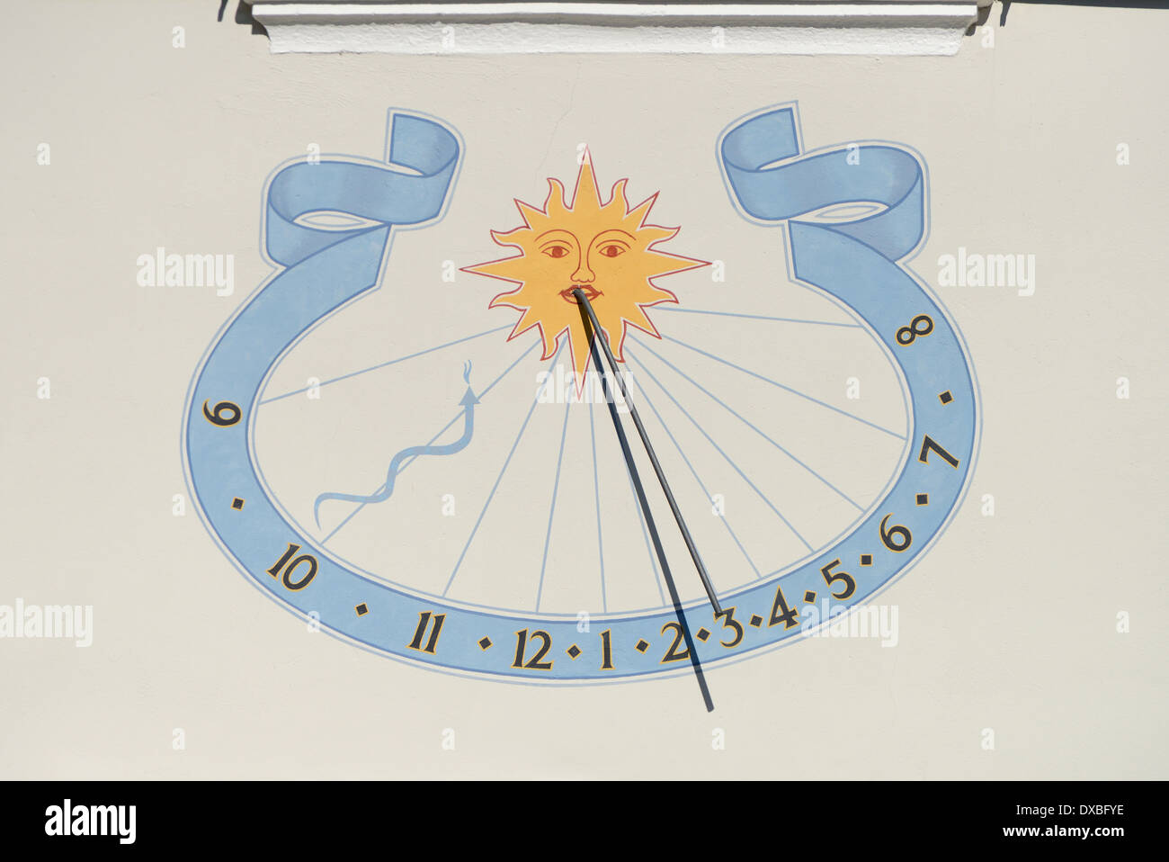 Sundial, Arlesheim Stock Photo