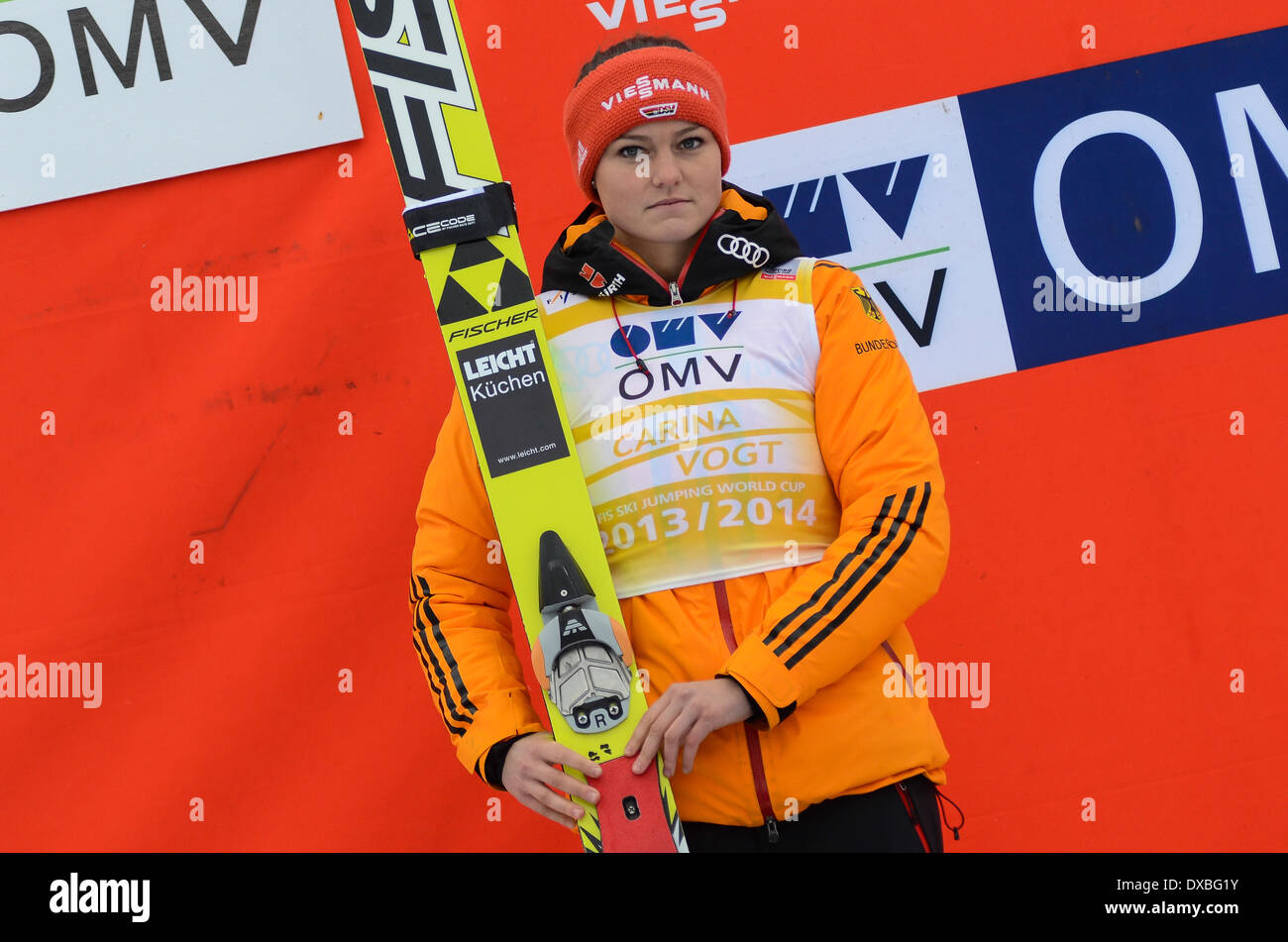 PLANICA, SLOVENIA MARCH 22 Carina Vogt (GER) second place in overall