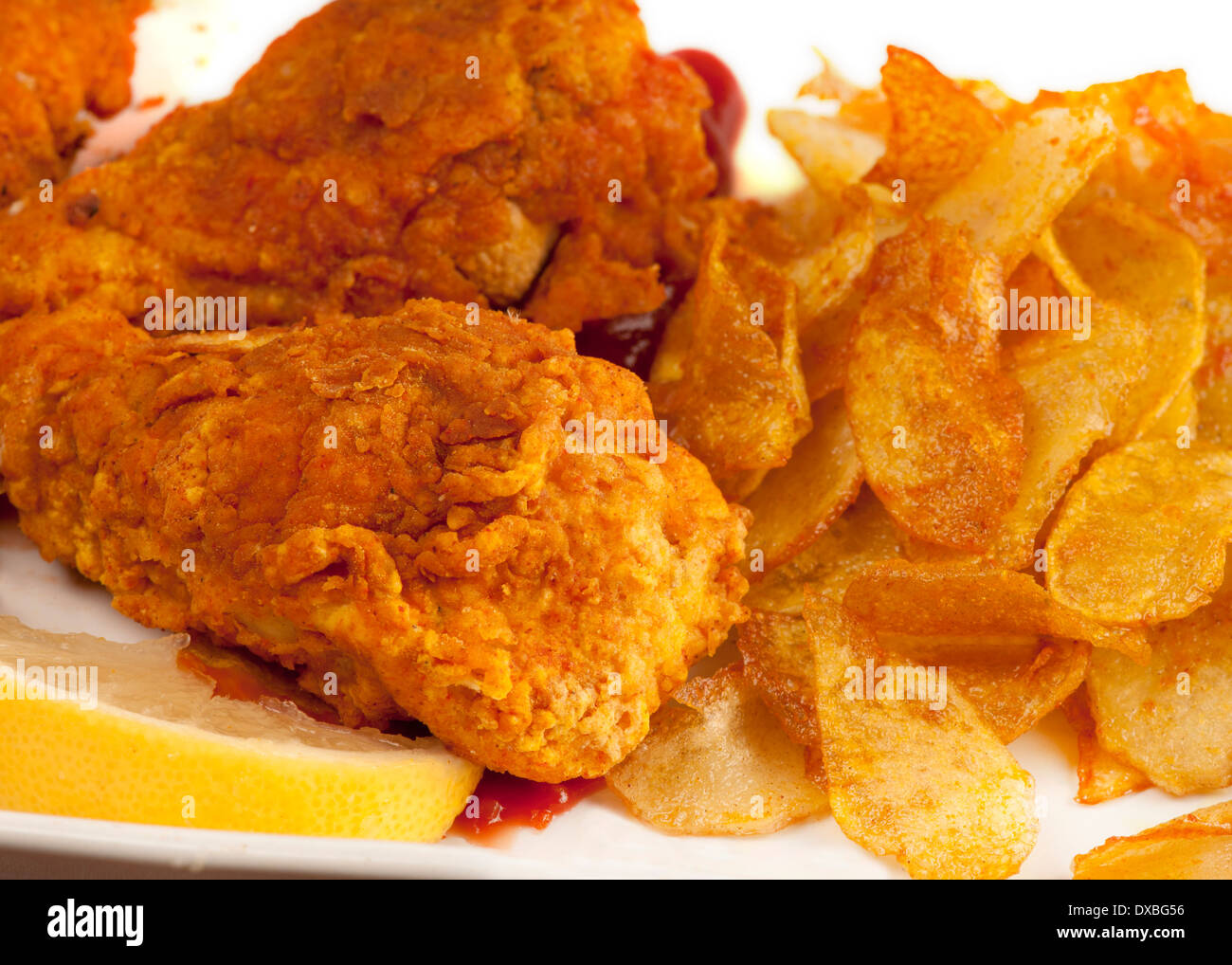 Crispy fried chicken wings, known as buffalo wings, golden brown batter