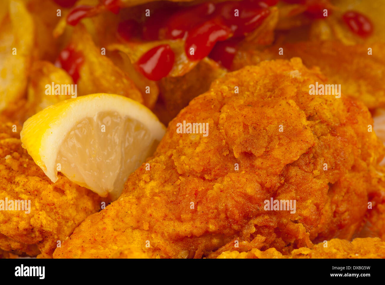 Crispy fried chicken wings, known as buffalo wings, golden brown batter