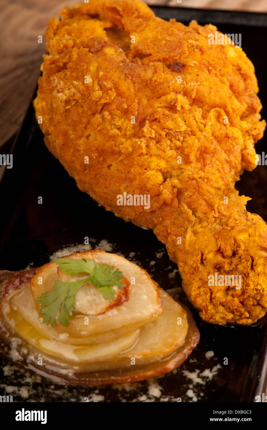 Crispy fried chicken wings, known as buffalo wings, golden brown batter