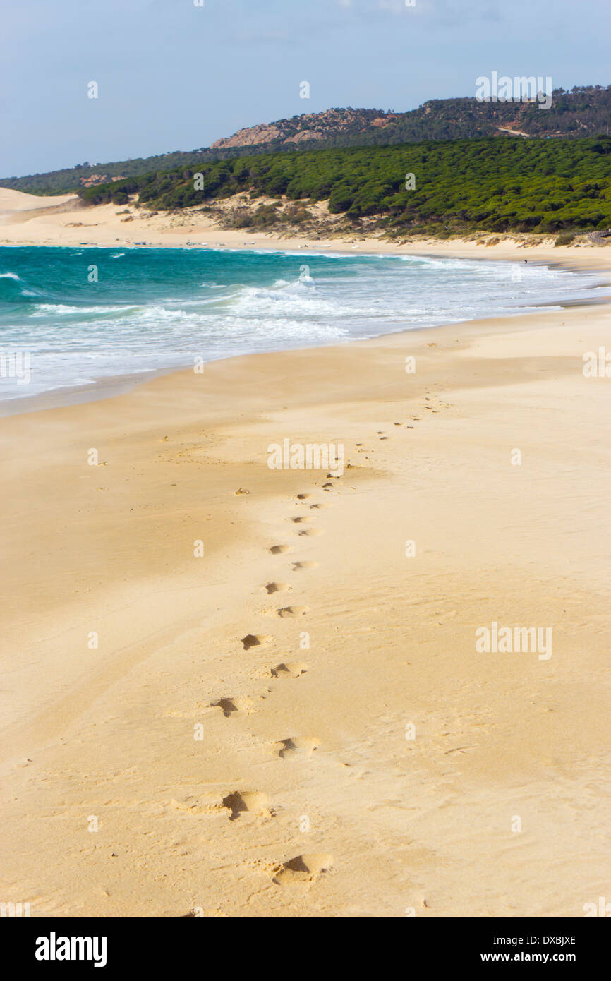 Bolonia Beach, Tarifa, Cadiz Province, Costa de la Luz, Andalusia, Spain Stock Photo