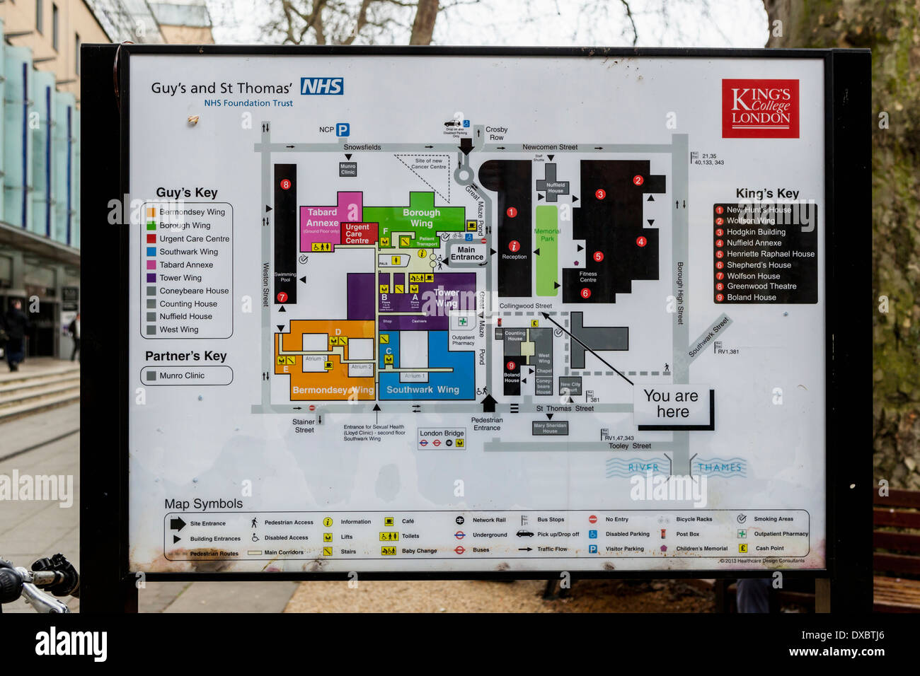 King's College Campus Map