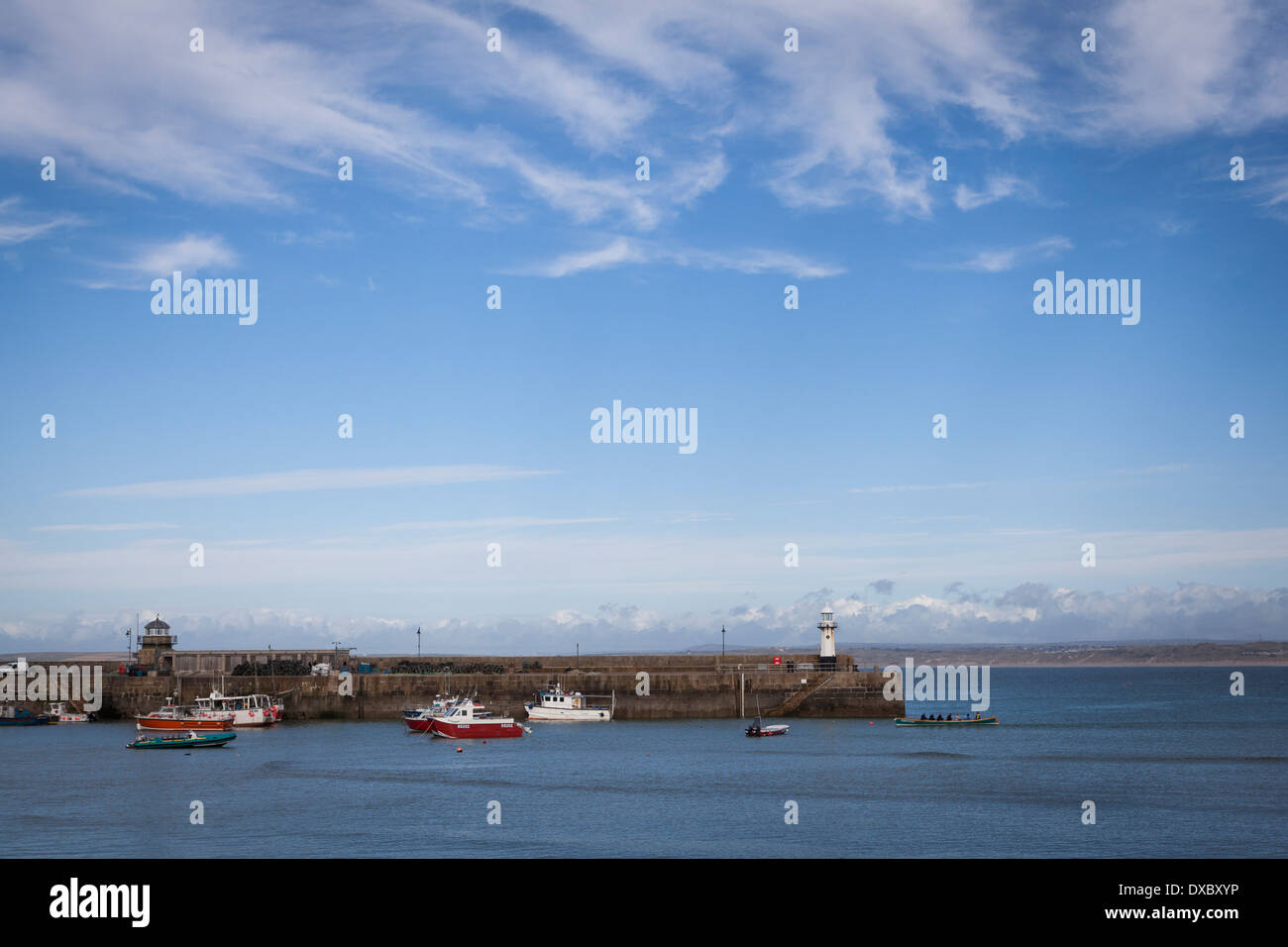 The harbour at St Ives, Cornwall. Stock Photo