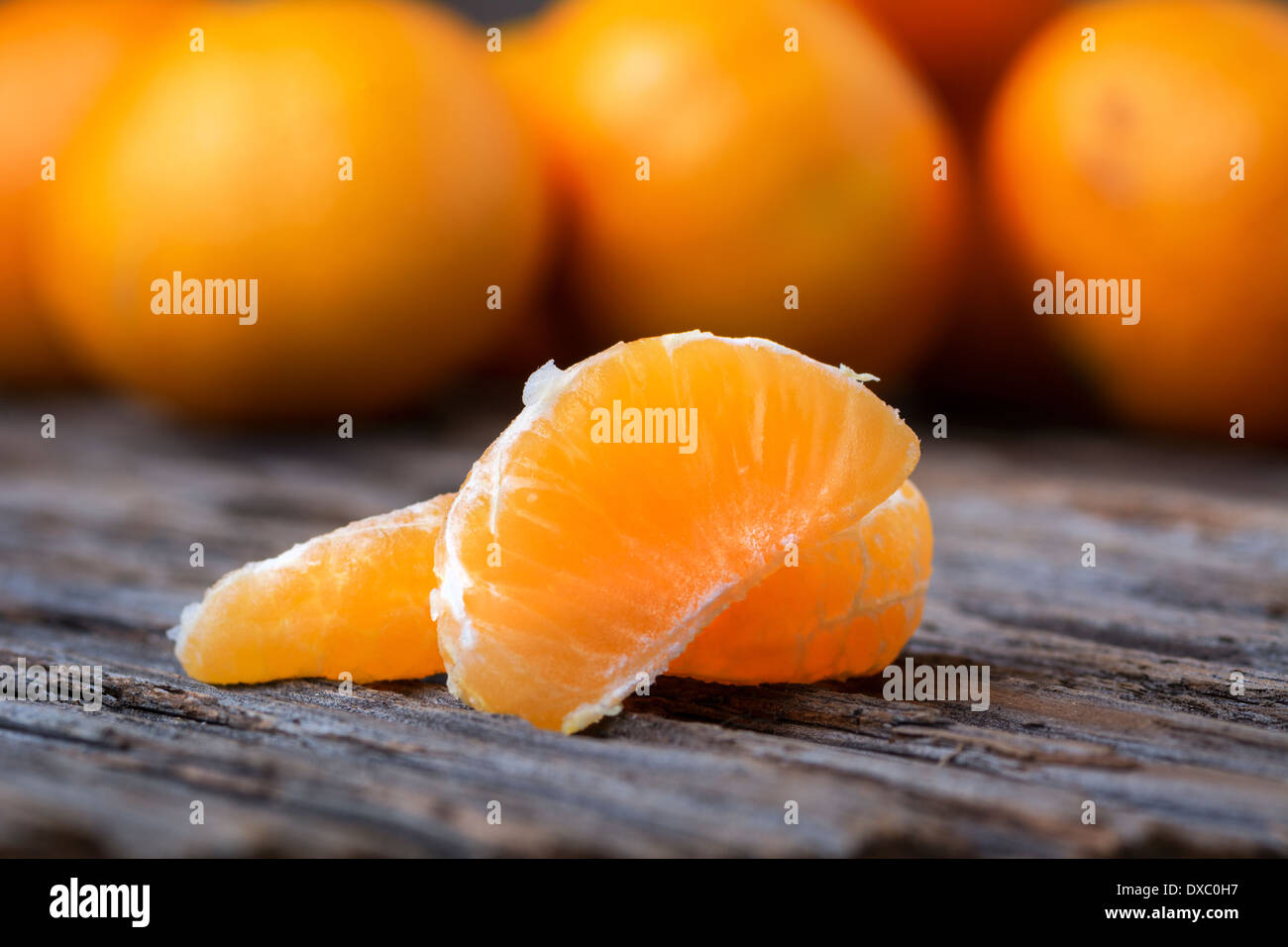 Mandarin or clementine tangerine orange segments Stock Photo Alamy