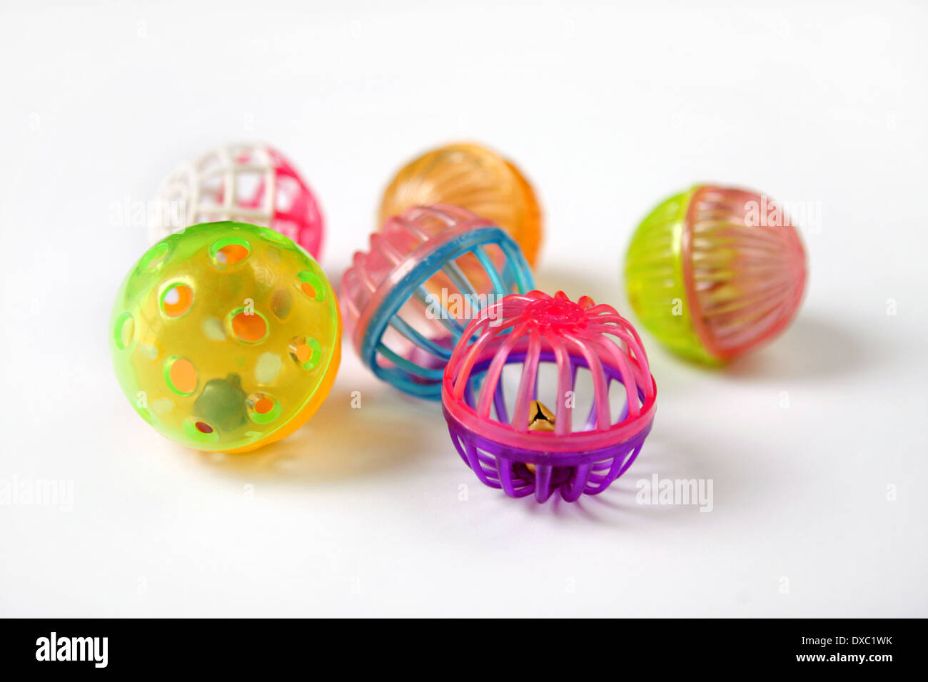 plastic cat balls