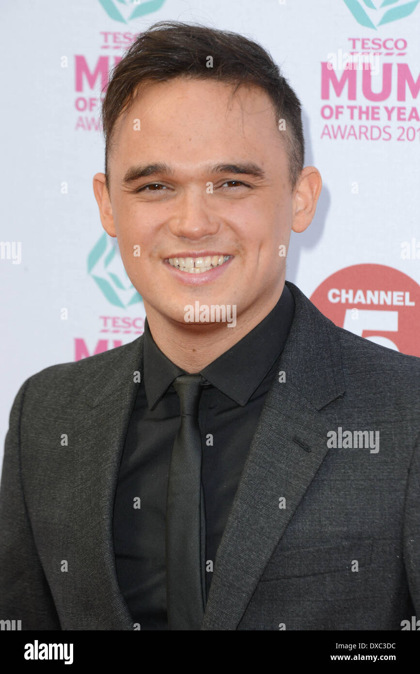 London, UK. 23rd March 2014. LONDON, ENGLAND - MARCH 23:Gareth Gates attends the Tesco Mum of the Year awards at The Savoy Hotel on March 23, 2014 in London, England. Credit:  See Li/Alamy Live News Stock Photo