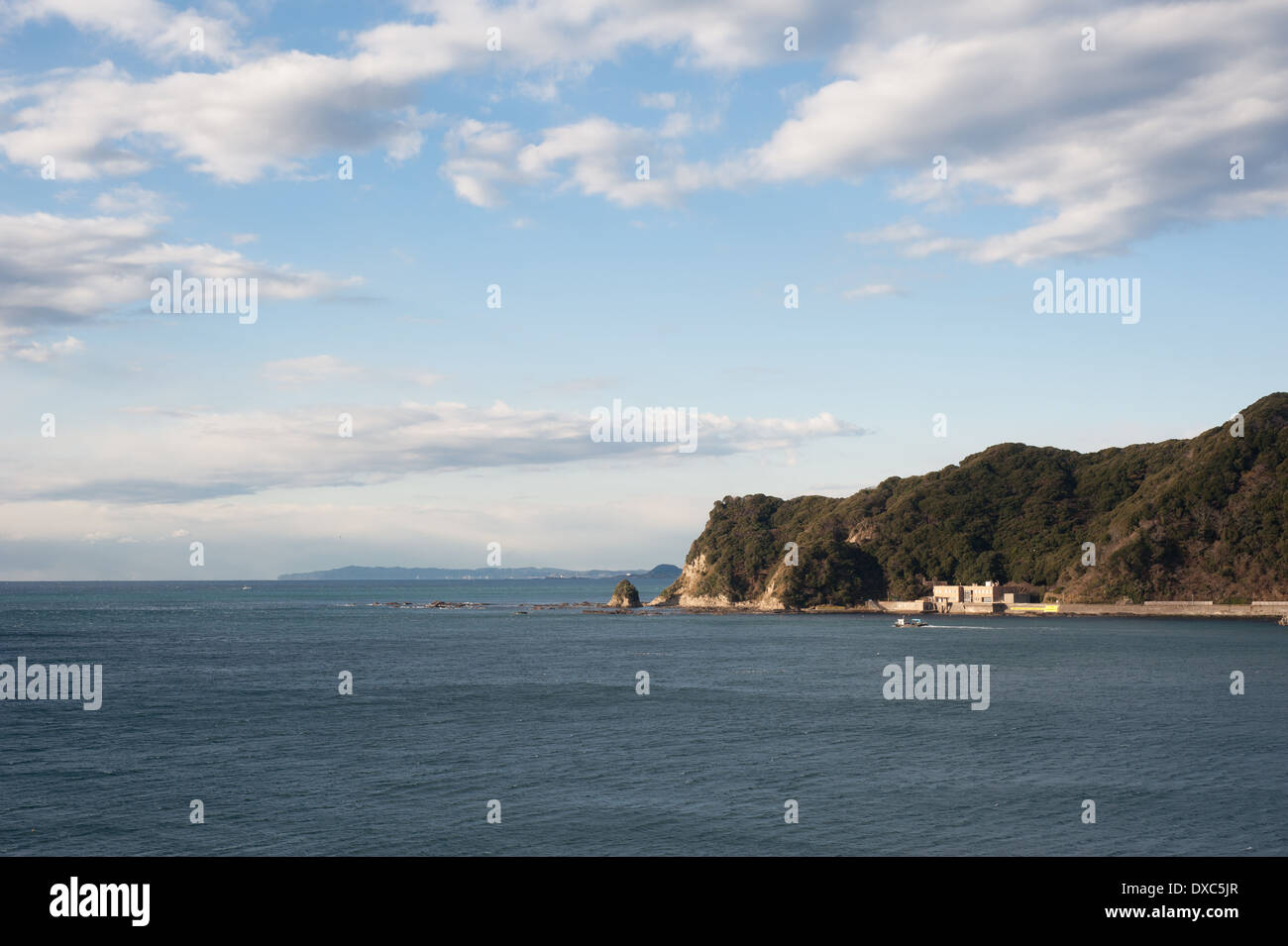Sea And Sky In Kamogawa, Chiba Prefecture, Japan Stock Photo