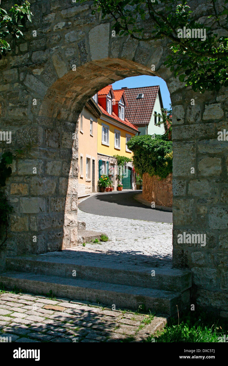 City wall, Eibelstadt Stock Photo