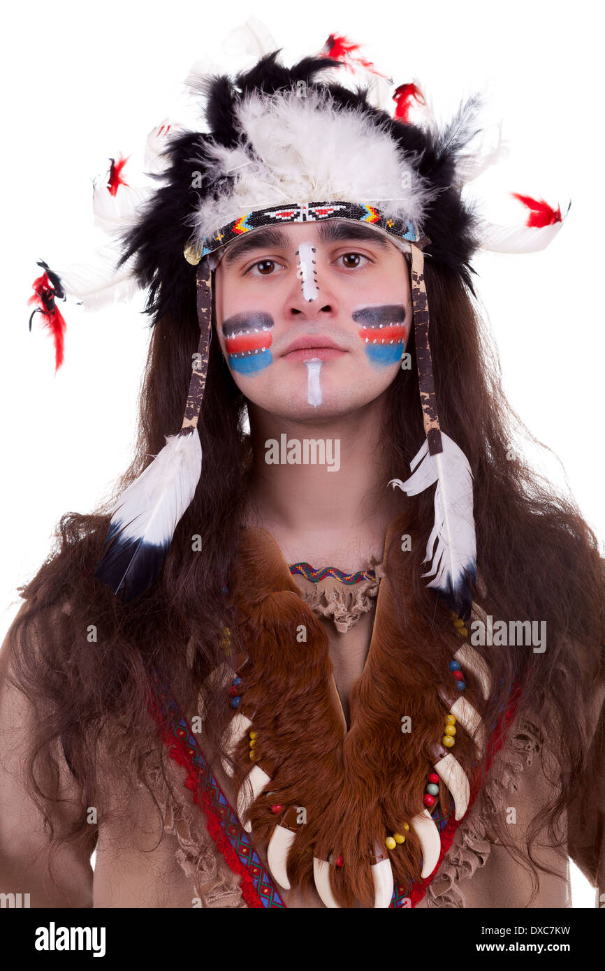 Portriat Of Native American Men In Studio Professional Lighting
