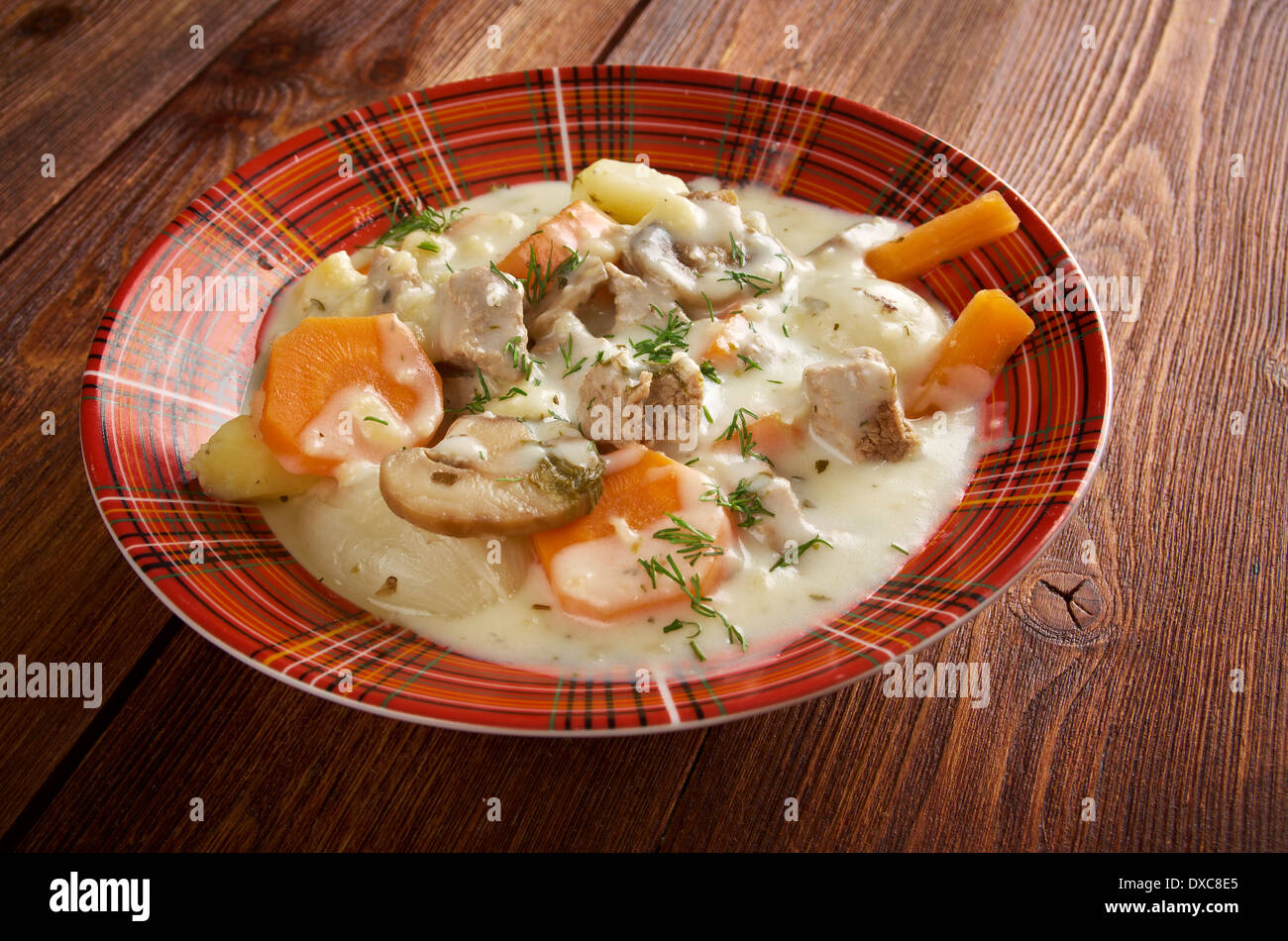 Blanquette de veau is a French veal ragout.farmstyle Stock Photo Alamy