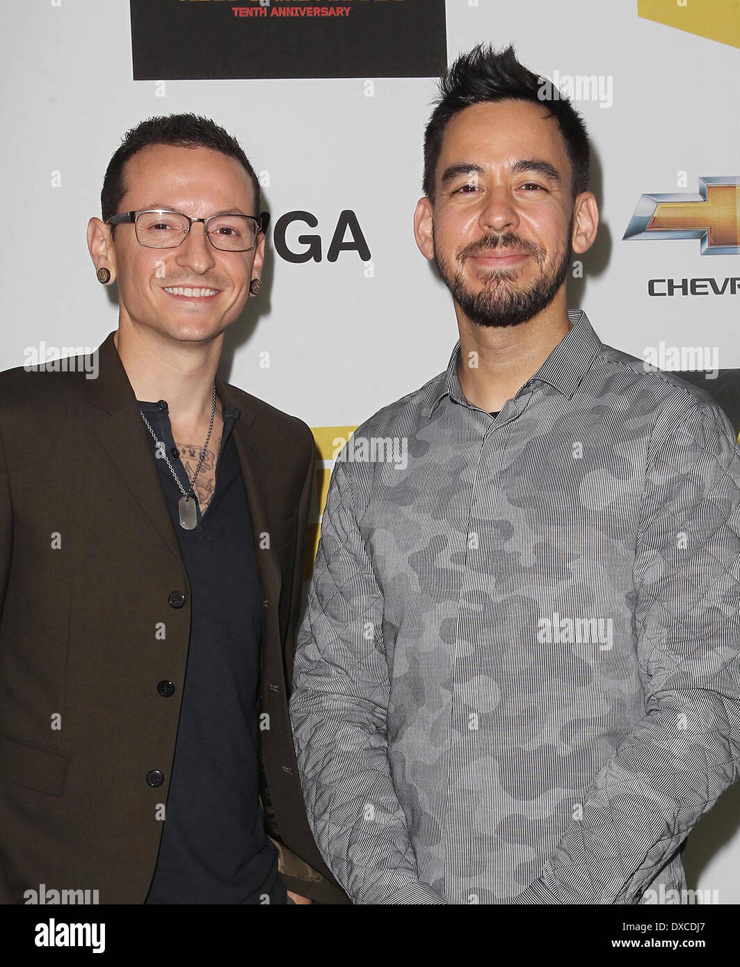 Chester Bennington Mike Shinoda At Spike TV s 10th Annual Video Game chester-bennington-mike-shinoda-at-spike-tv-s-10th-annual-video-game