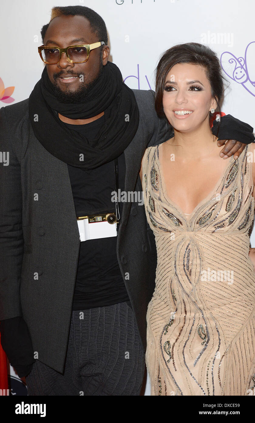 Eva Longoria and Will.i.am The Noble Gift Gala held at the ME Hotel - Arrivals London, England - 08.12.12 Featuring: Eva Longor Stock Photo