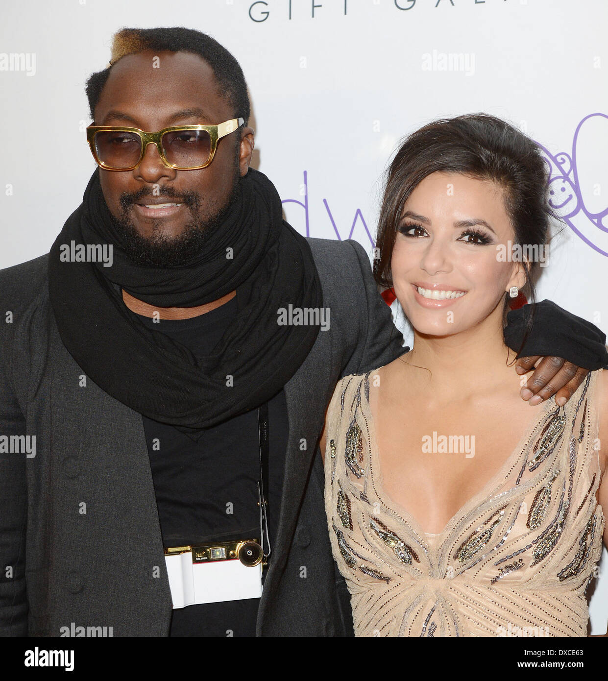 Eva Longoria and Will.i.am The Noble Gift Gala held at the ME Hotel - Arrivals London, England - 08.12.12 Featuring: Eva Longor Stock Photo